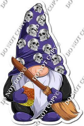 Gnome - Holding a Witches Brook
