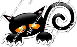 Peeking Halloween Cat 1