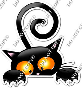 Peeking Halloween Cat 4