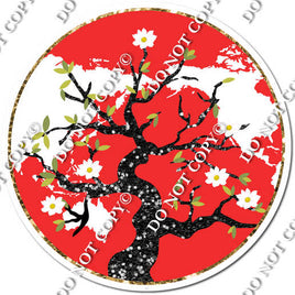 Circle with Cherry Blossom Tree w/ Variants