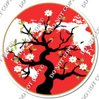 Circle with Cherry Blossom Tree w/ Variants