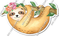 Sloth Hanging on Branch