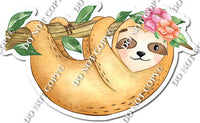Sloth Hanging on Branch
