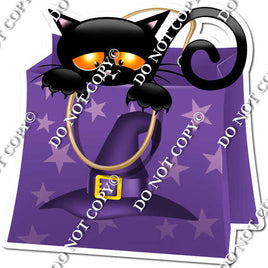 Purple - Candy Bag with Witch Hat & Cat w/ Variants