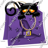 Purple - Candy Bag with Witch Hat & Cat w/ Variants