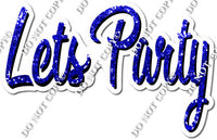 Horizontal - Sparkle - Let's Party Statement w/ Multiple Colors