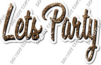 Horizontal - Sparkle - Let's Party Statement w/ Multiple Colors