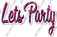 Horizontal - Sparkle - Let's Party Statement w/ Multiple Colors