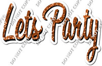 Horizontal - Sparkle - Let's Party Statement w/ Multiple Colors