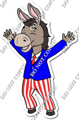 Democratic Donkey Politician w/ Variants