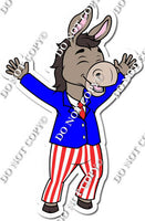 Democratic Donkey Politician w/ Variants