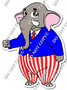 Republican Elephant Politician w/ Variants