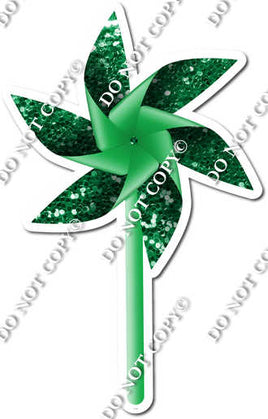 Sparkle - Green - Pinwheel w/ Variants