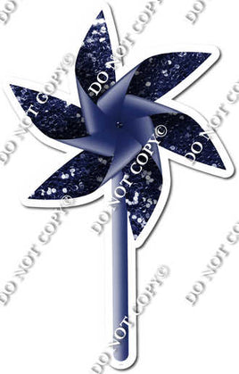Sparkle - Navy Blue - Pinwheel w/ Variants