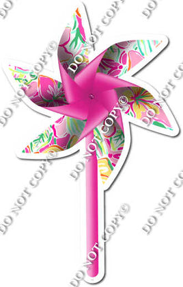Pink Floral - Pinwheel w/ Variants