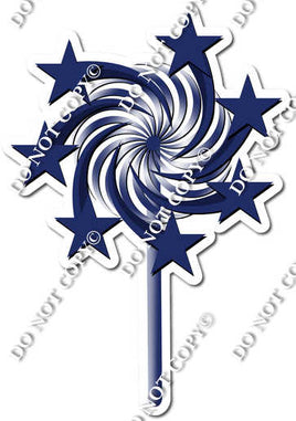 Flat - Navy Blue - Spinning Star Wand w/ Variants
