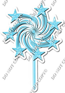 Sparkle - Baby Blue - Spinning Star Wand w/ Variants