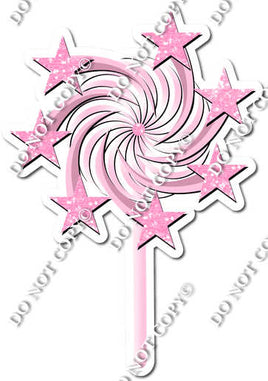 Sparkle - Baby Pink - Spinning Star Wand w/ Variants