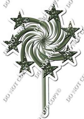 Sparkle - Sage - Spinning Star Wand w/ Variants