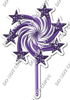 Sparkle - Purple - Spinning Star Wand w/ Variants