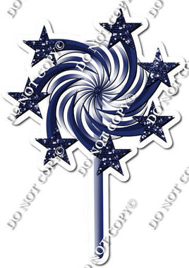 Sparkle - Navy Blue - Spinning Star Wand w/ Variants