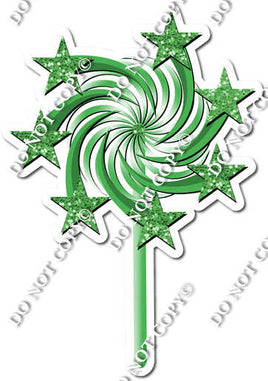 Sparkle - Lime - Spinning Star Wand w/ Variants