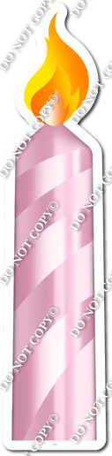 Flat - Baby Pink - Candle Style 2 w/ Variants