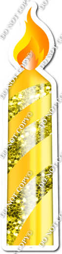 Sparkle - Yellow - Candle Style 2 w/ Variants