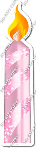 Sparkle - Baby Pink - Candle Style 2 w/ Variants
