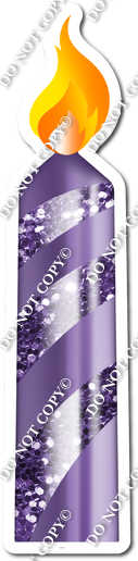 Sparkle - Purple - Candle Style 2 w/ Variants