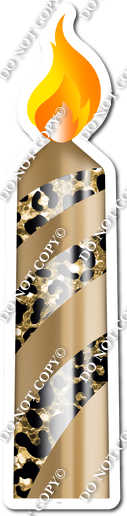 Sparkle - Gold Leopard - Candle Style 2 w/ Variants