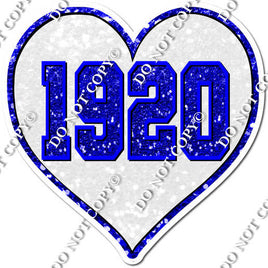 White Heart Blue Lining 1920 Statement w/ Variant