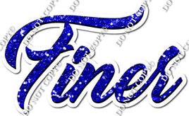 Blue Sparkle Finer Statement