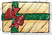 Gold Present - Green / Red Bow w/ Multiple Colors