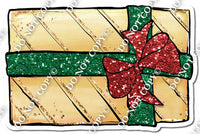 Gold Present - Green / Red Bow w/ Multiple Colors