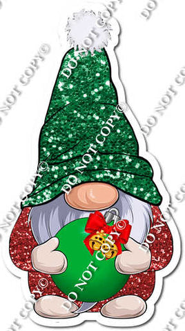 Gnome - Green Hat with Green Christmas Ball w/ Variants