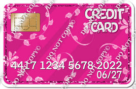Credit Card - w/ Multiple Colors