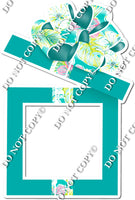 Teal Floral - Open Box Face Cutout w/ Variants