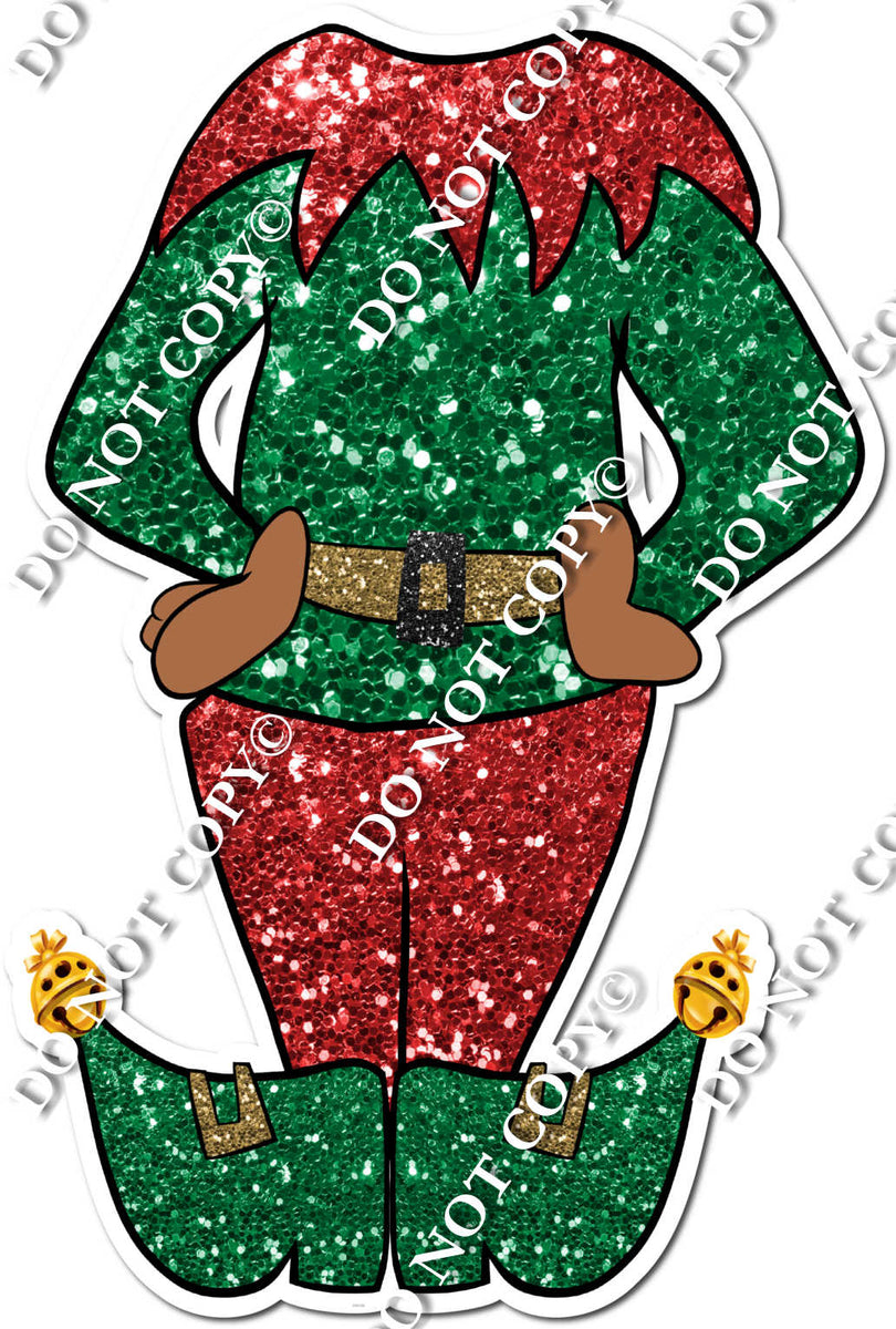 Dark Skin Tone Split Elf Face Cutout| Sign Swag USA