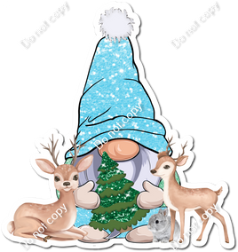 Baby Blue Gnome with Deer w/ Variants