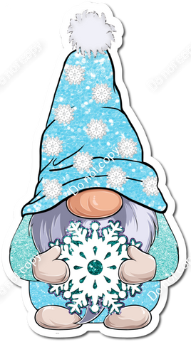 Baby Blue Gnome with Snowflake w/ Variants