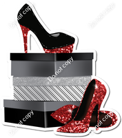 Red High Heels & Shoe Boxes w/ Variants