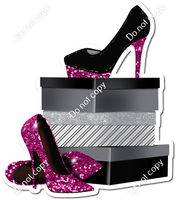 Hot Pink High Heels & Shoe Boxes w/ Variants