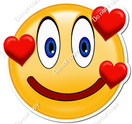 Emoji - 3 Hearts on Face