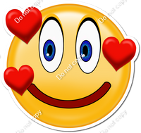Emoji - 3 Hearts on Face w/ Variants