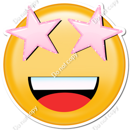Emoji with Baby Pink Star Eyes w/ Variants
