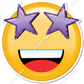 Emoji with Purple Star Eyes w/ Variants