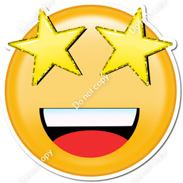 Emoji with Yellow Star Eyes