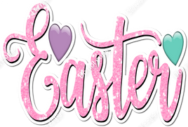 Sparkle Baby Pink Easter Statement w/ Variant