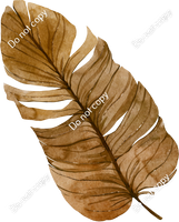 Brown Boho Leaf # 1 w/ Variants